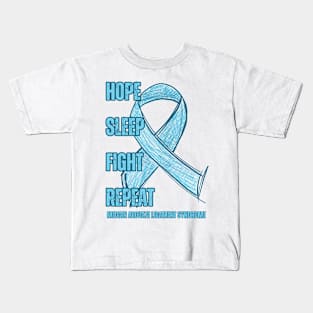 Hope, Sleep, Fight, Repeat Kids T-Shirt